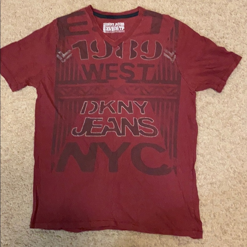 Vintage DKNY Jeans V neck shirt